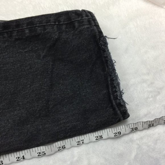 Abercrombie & Fitch Jeans 28/6R Womans 90s Straight Ultra High-Rise Black Denim - Picture 12 of 16